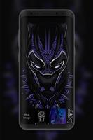 Pantera Hero King Negro Fan Art 4K Lock Screen Cartaz