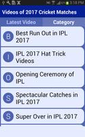 1 Schermata Videos of 2017 Cricket Matches