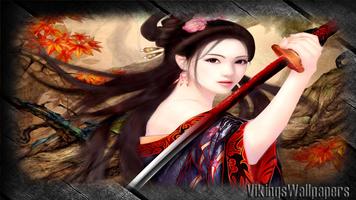 Samurai Girl Wallpaper 截图 3