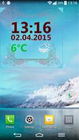Viejo Clima Mundial Reloj Poster
