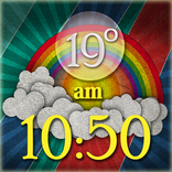 Vintage Clock Weather Widget