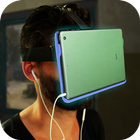 Virtual Reality Helmet 3D icône