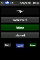 Vocabulary Trainer (SE/EN) Int screenshot 1