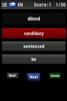 Vocabulary Trainer (SE/EN) Int screenshot 2