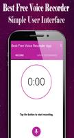 Best Free Voice Recorder App poster