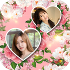 Photo collage - flower frame icon