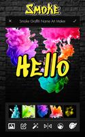 Smoke Graffiti Name Art Maker plakat