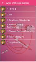 Chennai Express Songs Lyrics capture d'écran 1