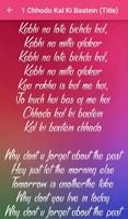 Chhodo Kal Ki Baatein Lyrics screenshot 2