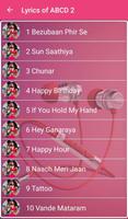 ABCD 2 Songs Lyrics स्क्रीनशॉट 1
