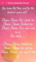 Dhoom 3 Songs Lyrics скриншот 2