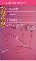 Ek Tha Tiger Songs Lyrics 截圖 1