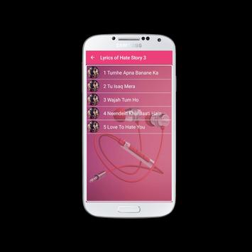 Hate Story 3 Songs Lyrics Apk App تنزيل مجاني لأجهزة Android