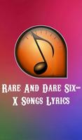 Rare And Dare Six-X Songs โปสเตอร์