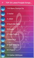 TOP 20 Latest Punjabi Songs capture d'écran 1