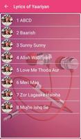 Yaariyan Songs Lyrics ภาพหน้าจอ 1