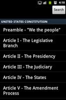 United States Constitution capture d'écran 1