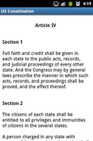 United States Constitution capture d'écran 2