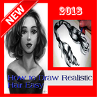 How to Draw Realistic Hair Easy icône
