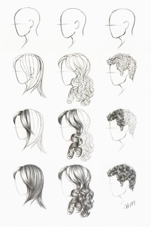 Featured image of post Simple Hairstyle Sketches 30 hair sketches ideas sketches hair sketch drawings