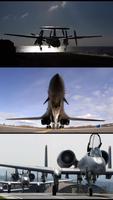 Airplanes. Military wallpapers Affiche