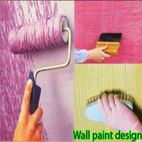 Wall paint design poster