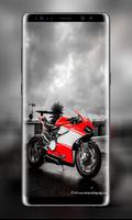 Sports bike wallpaper Affiche