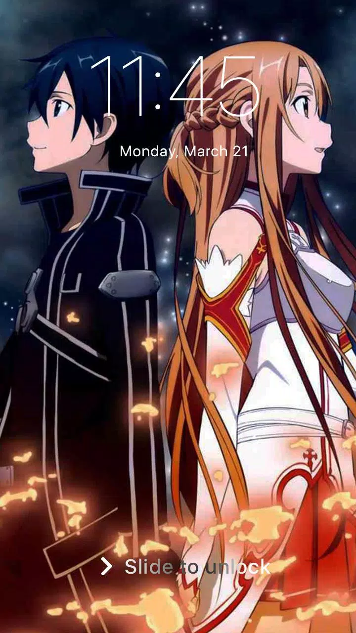 Sword Art Asuna Kirito Online Lock Phone Screen Cho Android - Tải Về Apk