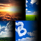 wallpaper cloud blue آئیکن