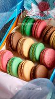 Sweet Macarons HD Wallpapers Security Pattern Lock Affiche