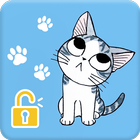 Pusheen Cute Kawaii Cat Security Pattern AppLock icône