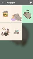 Pusheen Kawai Cat Wallpaper Pattern Customize Lock capture d'écran 2