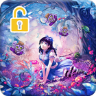 Alice Mirrors Wonder Land PIN Pattern Lock Screen آئیکن