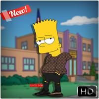 cartoon hypebeast simpson HD wallpaper ポスター