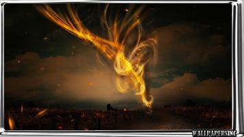 Fire Tornado Wallpaper 截图 1