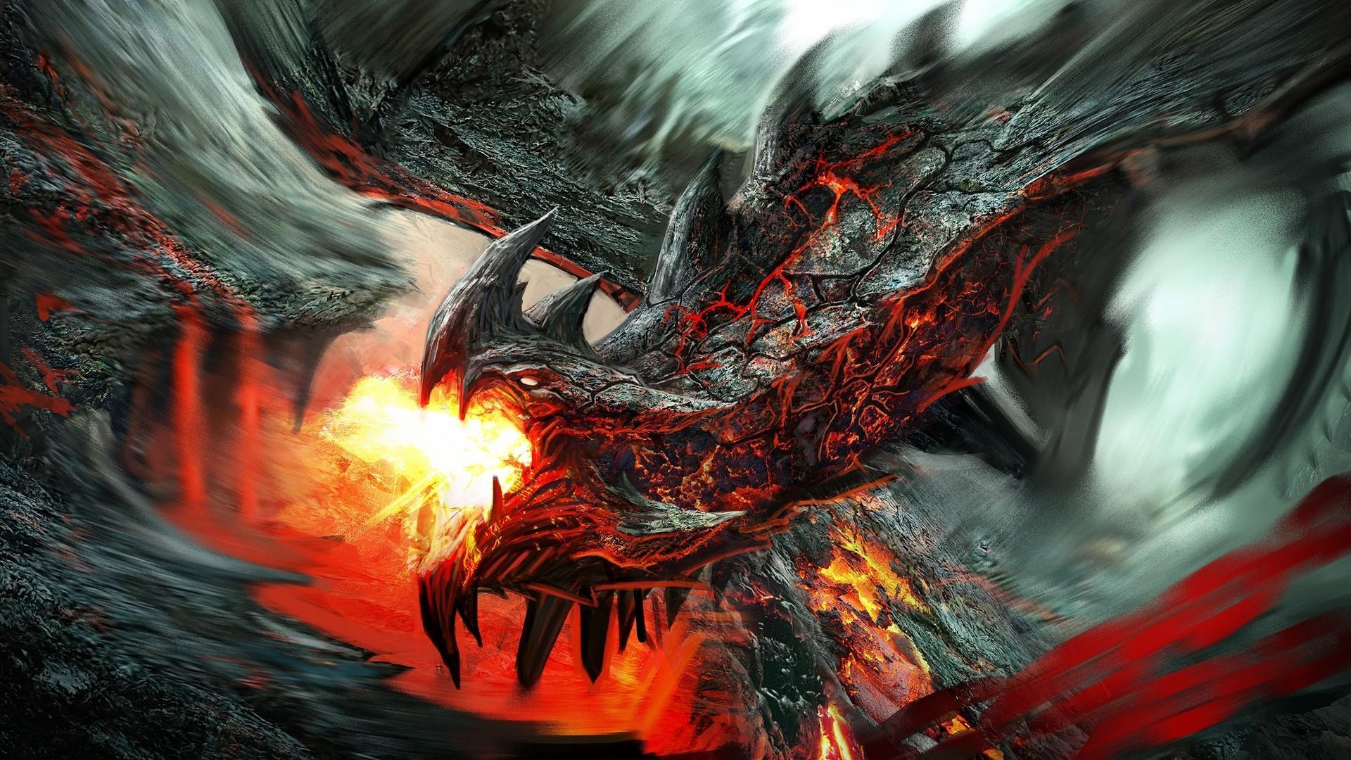 Fire Dragon Live Wallpaper постер.