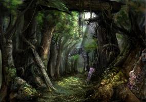 Fantasy Forest Wallpaper Affiche