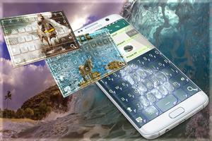 Horse & Wave keyboard theme تصوير الشاشة 2