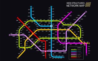 Web Structures Network Affiche