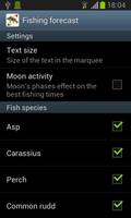 Fishing forecast - widget স্ক্রিনশট 1