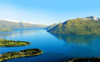 Galaxy S5 lakes scenery پوسٹر