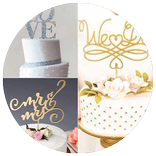 ウェディングケーキトッパー