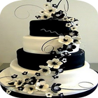 Diseño de la torta de la boda icono