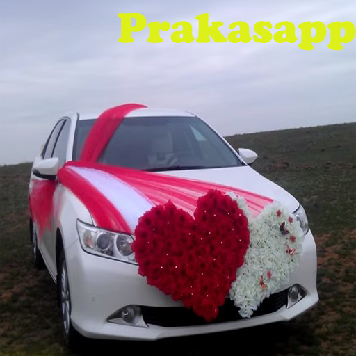 Decoración del coche de la boda