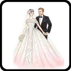 Wedding Dress Design Sketches icône