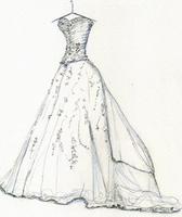 Wedding Dress Design Sketches screenshot 3