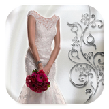 Robe de mariée montage photo icône