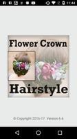 Wedding Flower Crown Hairstyle Affiche