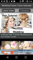 Wedding Flower Crown Hairstyle capture d'écran 1