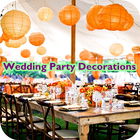 Bruiloft feest decoraties-icoon